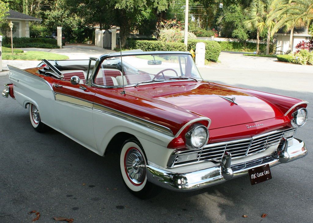 Older Repaint 1957 Ford Fairlane Sunliner Convertible For Sale