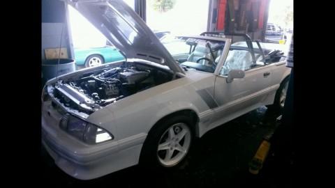 1993 Ford Mustang LX 5.0 Convertible Triple White Saleen clone for sale