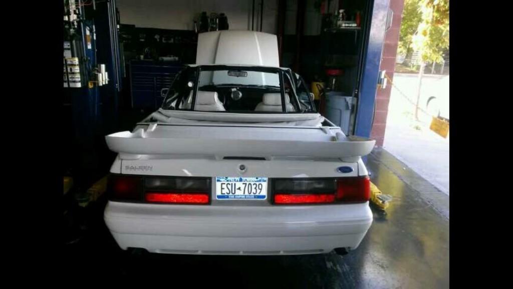 1993 Ford Mustang LX 5.0 Convertible Triple White Saleen clone