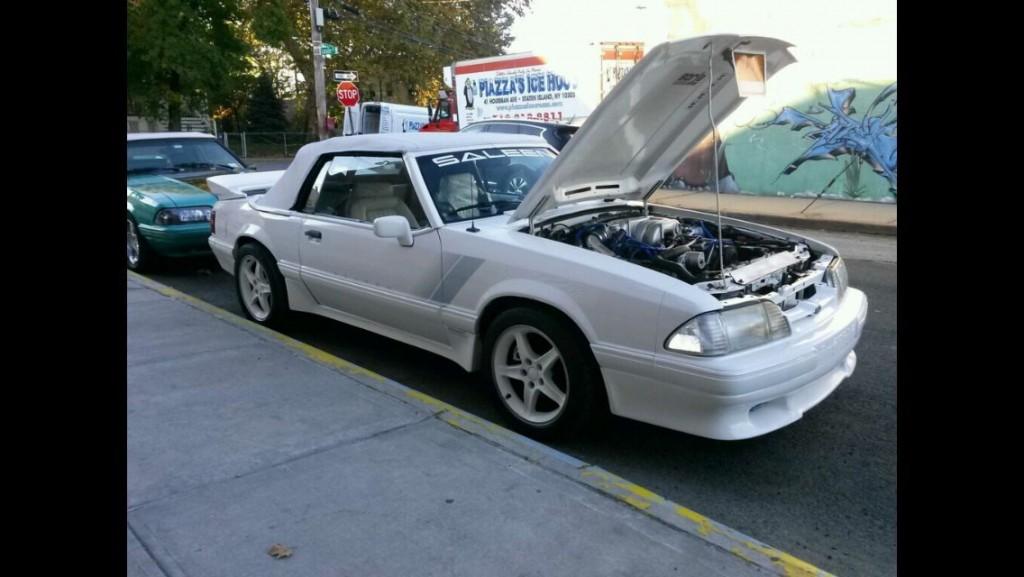 1993 Ford Mustang LX 5.0 Convertible Triple White Saleen clone