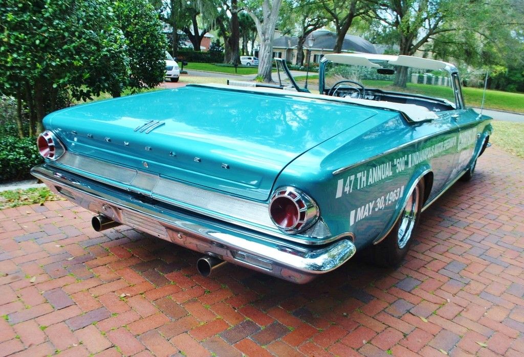 1963 Chrysler 300 Pace Setter Indianapolis 500 Pace Car Convertible