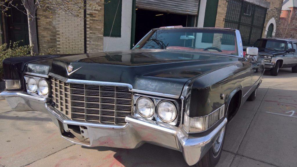 Barnyard find 1969 Cadillac Deville Convertible