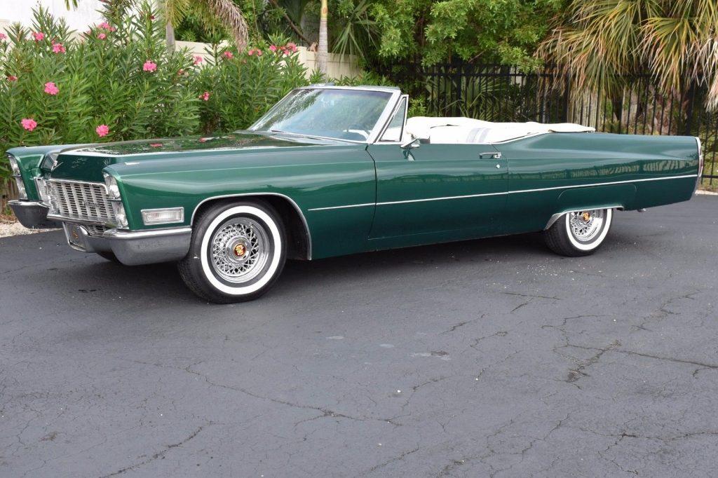 New white top 1968 Cadillac Deville Convertible