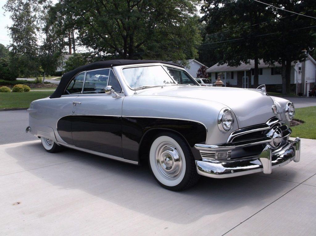 customized 1950 Ford Deluxe Crestliner convertible