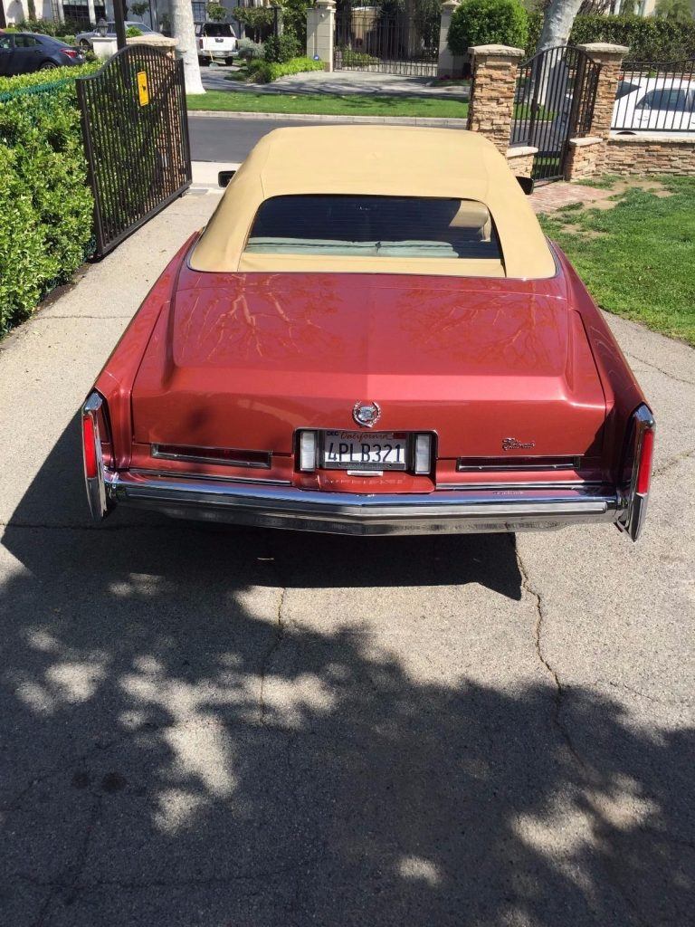 last year 1976 Cadillac Eldorado convertible