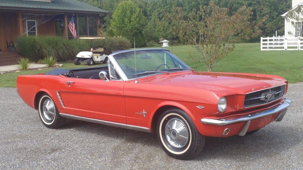 repainted 1964 Ford Mustang convertible