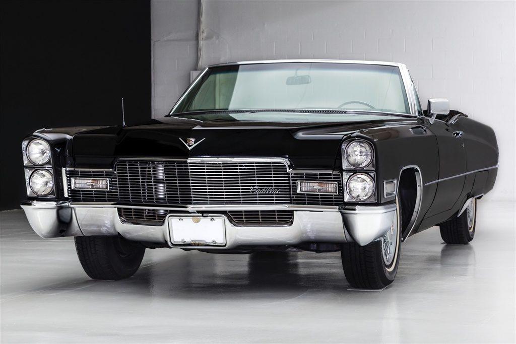 Triple Black 1968 Cadillac Deville Convertible
