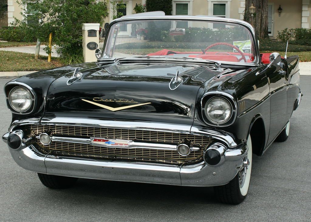 restored 1957 Chevrolet Bel Air Convertible