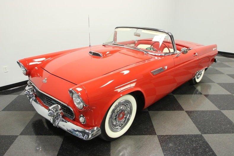 cuising classic 1955 Ford Thunderbird convertible