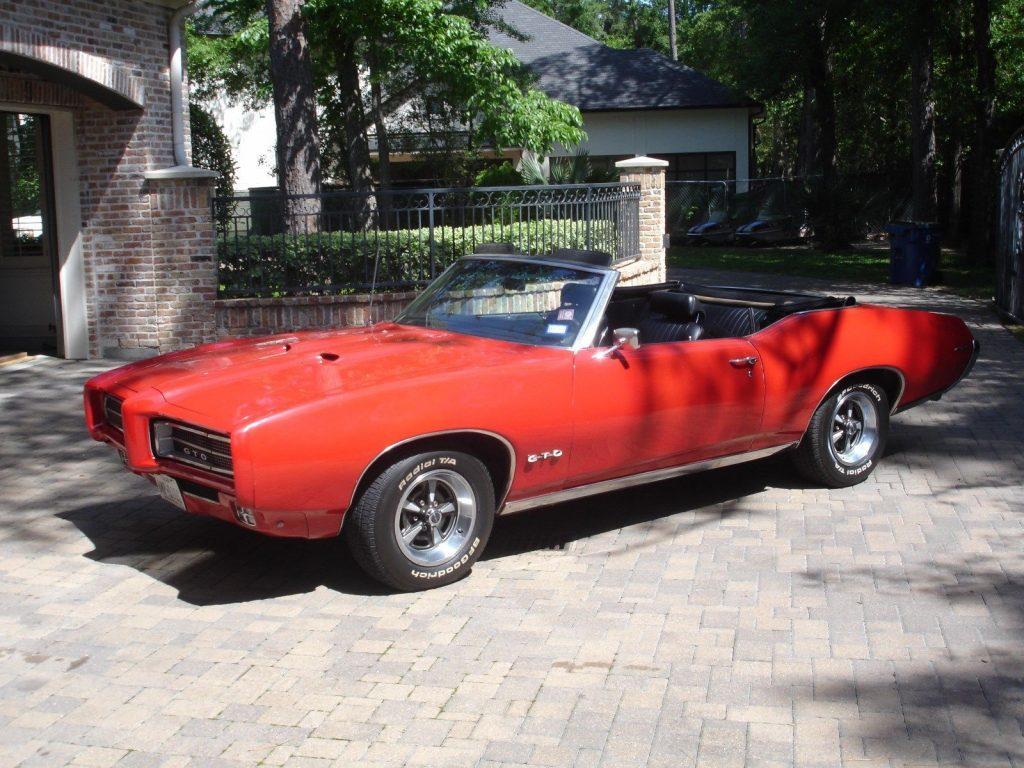 mostly original 1969 Pontiac GTO convertible