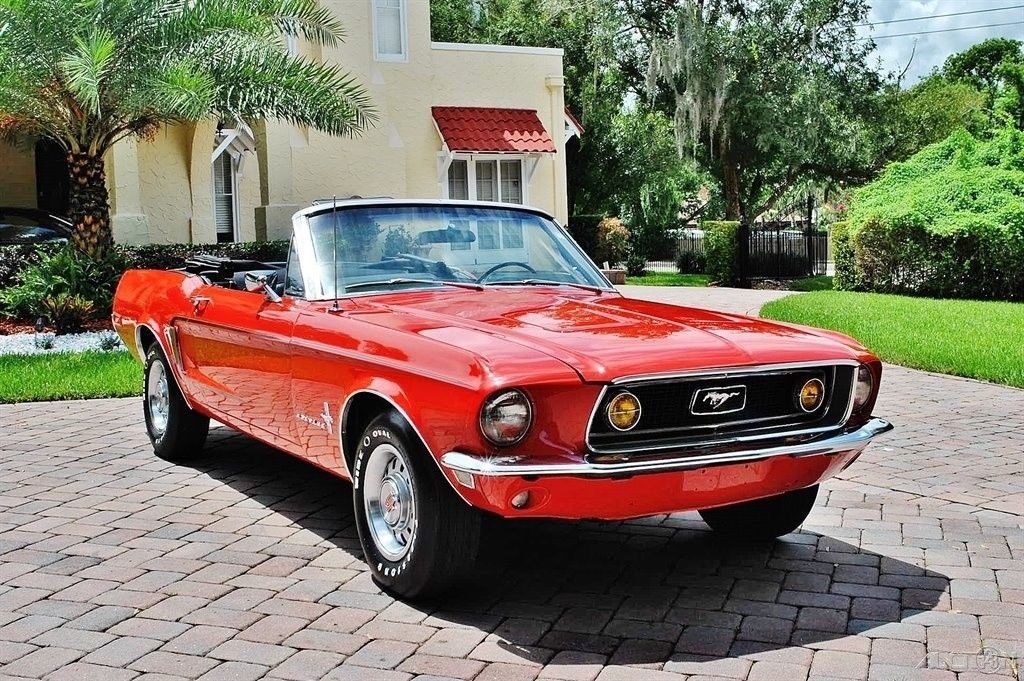 fully restored 1968 Ford Mustang convertible
