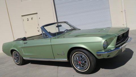 low miles 1968 Ford Mustang Convertible for sale
