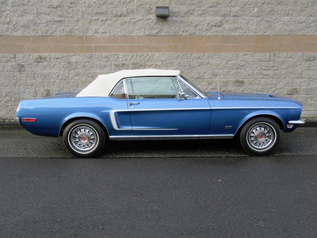 very rare 1968 Ford Mustang GT Convertible