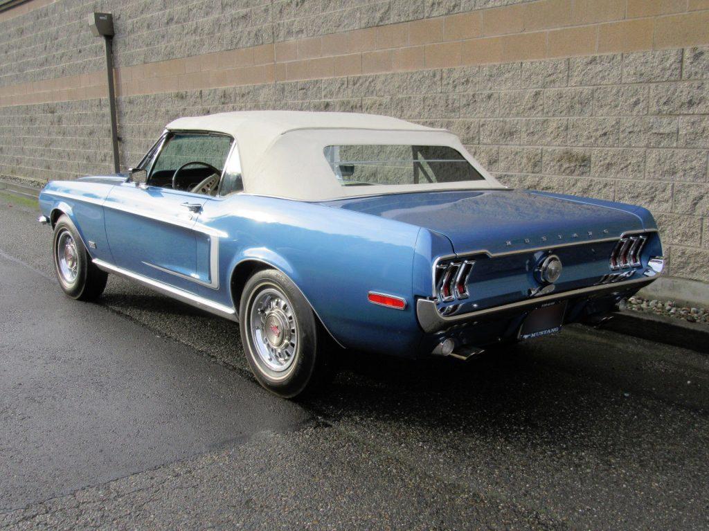 very rare 1968 Ford Mustang GT Convertible