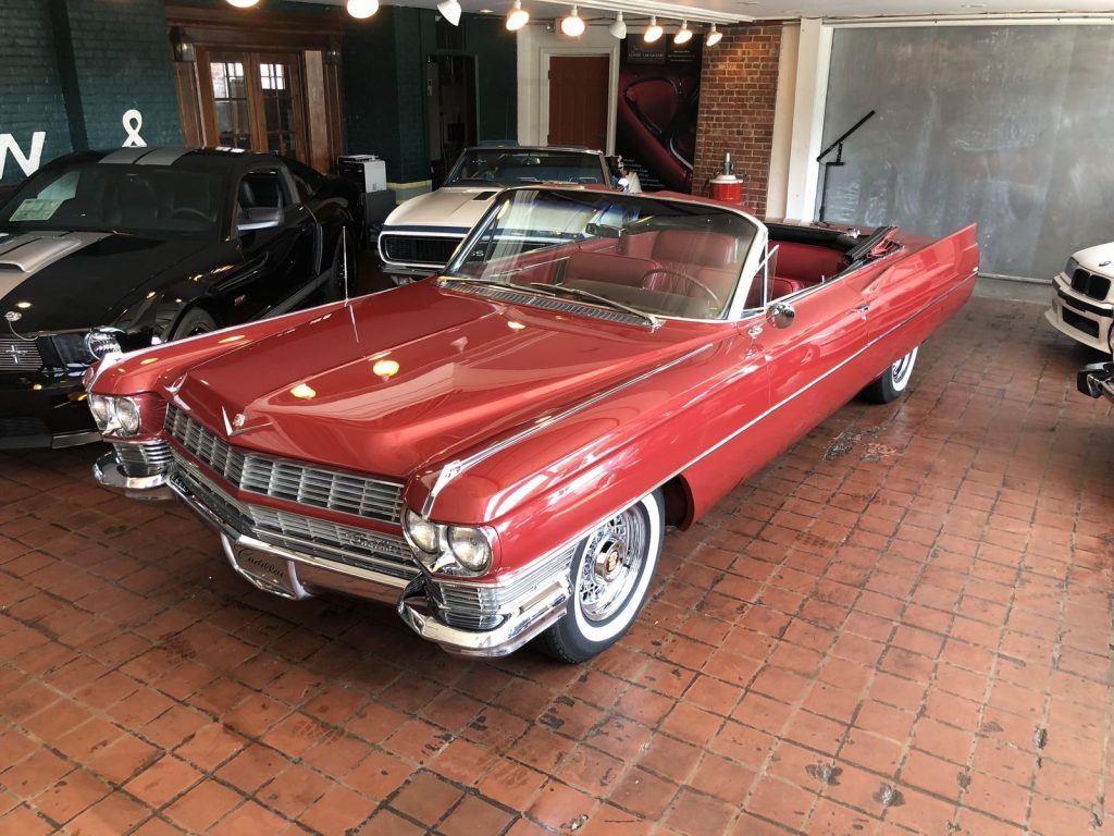 gorgeous 1964 Cadillac Deville RED convertible