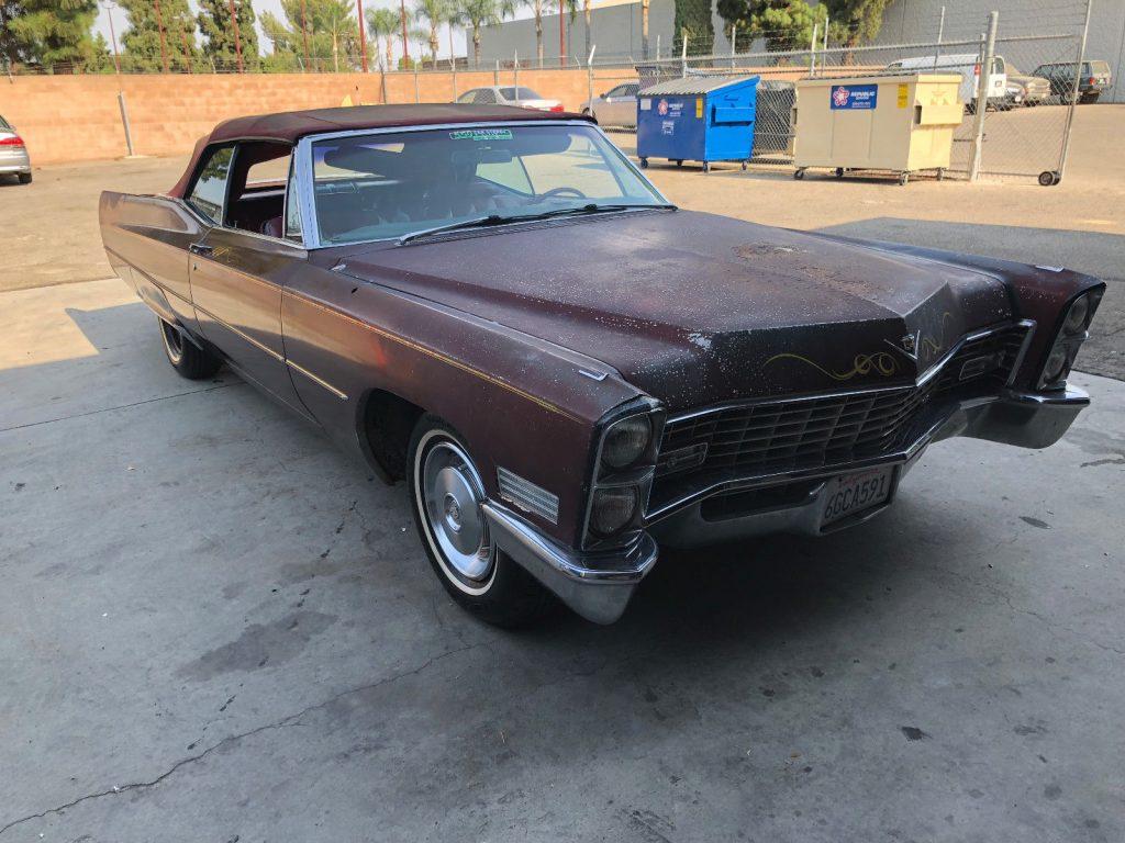 solid 1967 Cadillac DeVille Convertible