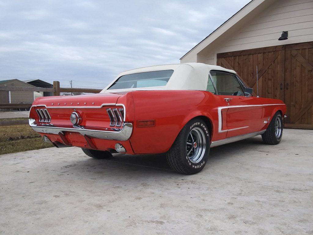 converted to V8 1968 Ford Mustang Convertible