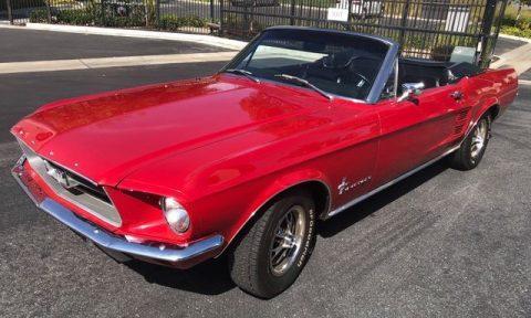 low miles 1967 Ford Mustang Convertible for sale
