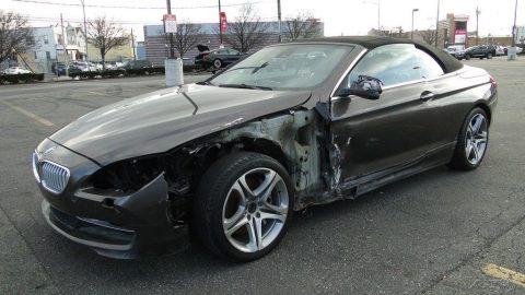 damaged 2012 BMW 6 Series 650i Convertible for sale