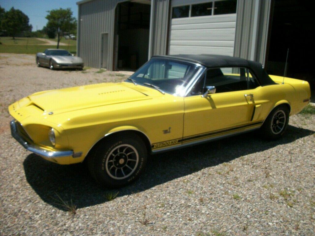 low miles 1968 Ford Mustang GT500KR convertible