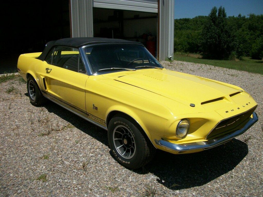 low miles 1968 Ford Mustang GT500KR convertible