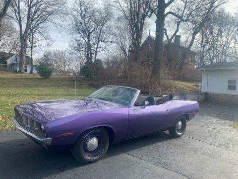 plum crazy 1971 Plymouth Barracuda convertible for sale