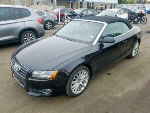 damaged 2012 Audi A5 convertible for sale
