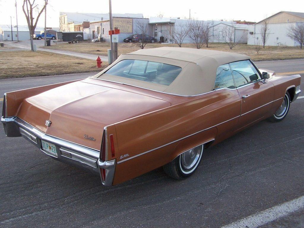 classic 1970 Cadillac Deville Convertible