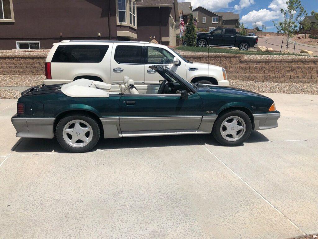 rare color 1991 Ford Mustang GT Convertible