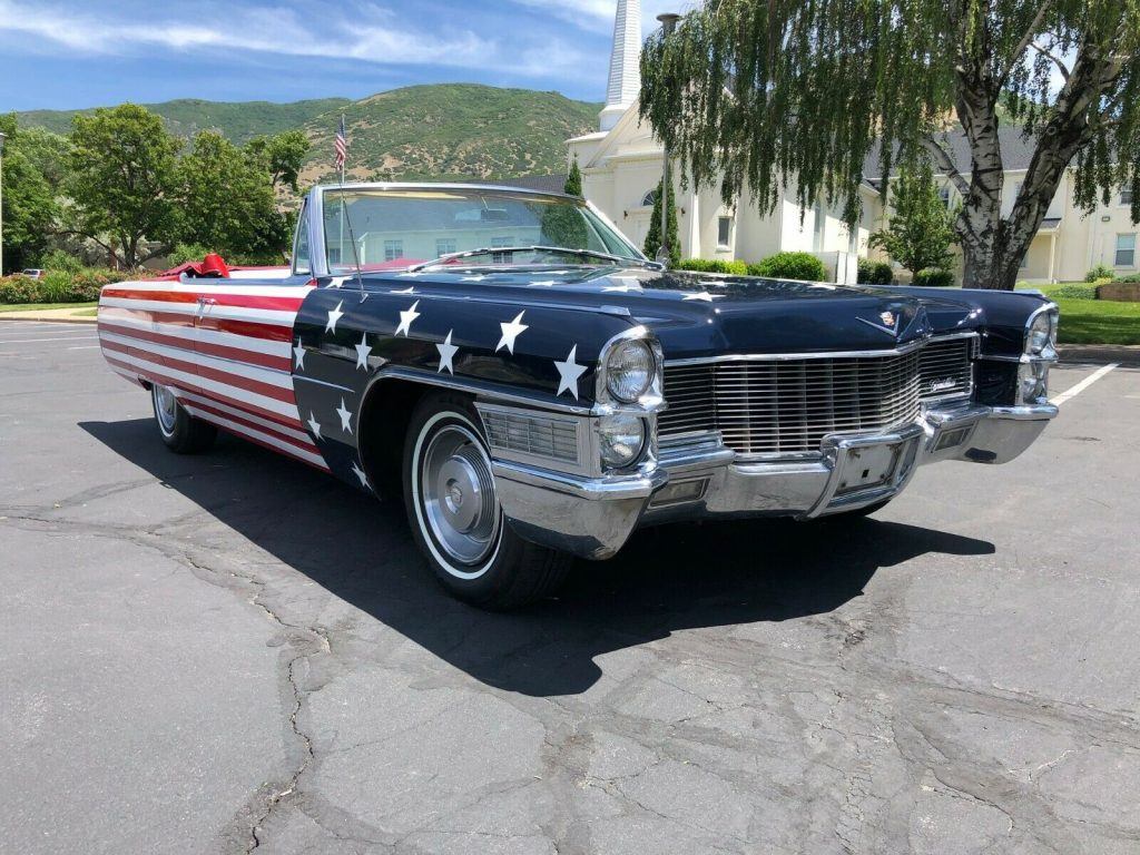 flag paint 1965 Cadillac DeVille Convertible