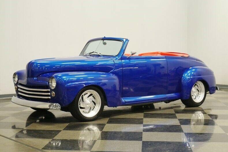 cool custom 1948 Ford roadster convertible