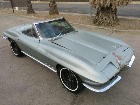 repairable 1966 Chevrolet Corvette Sting Ray Limited Edition 300hp Convertible for sale