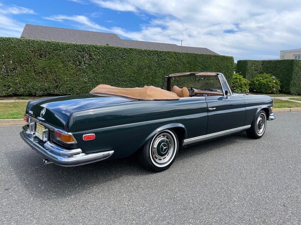 1970 Mercedes Benz 280se 62120 Miles, Miles Forest Green Convertible