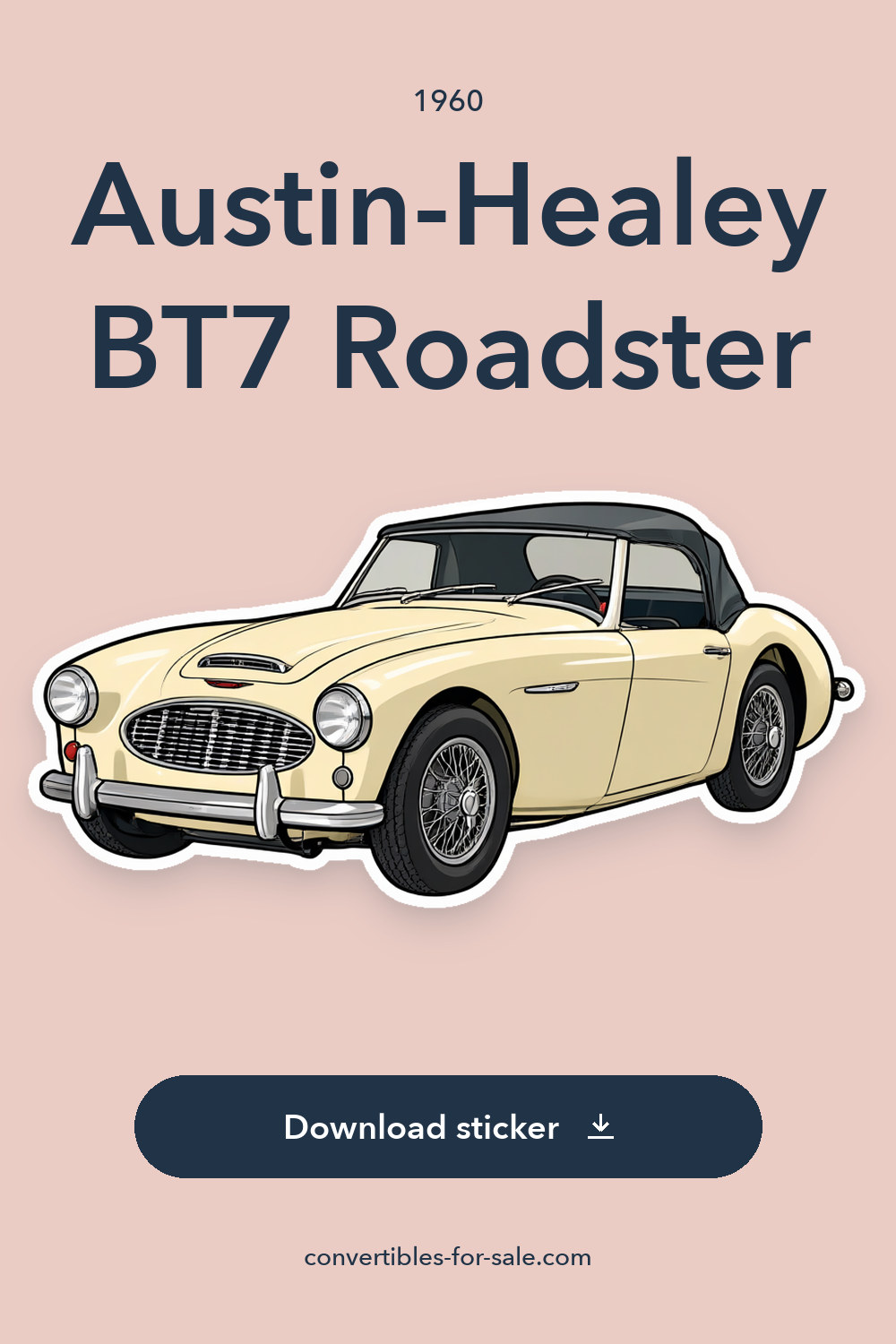 1960 Austin-Healey BT7 Roadster sticker preview