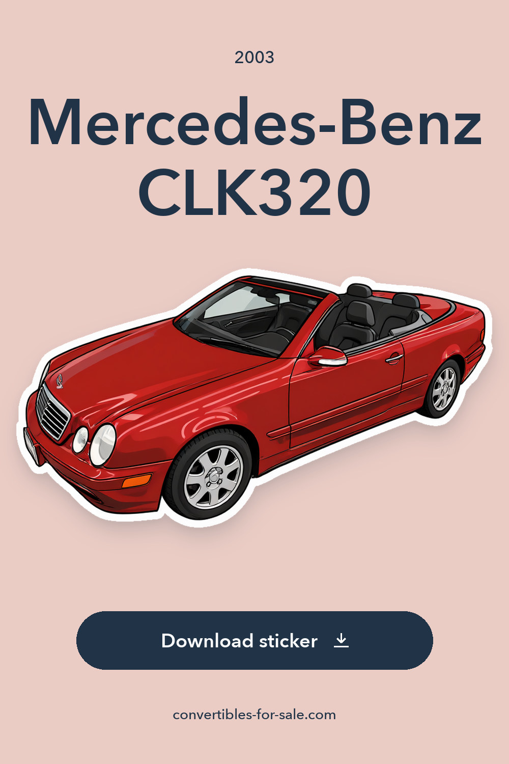 2003 Mercedes-Benz CLK320 sticker preview