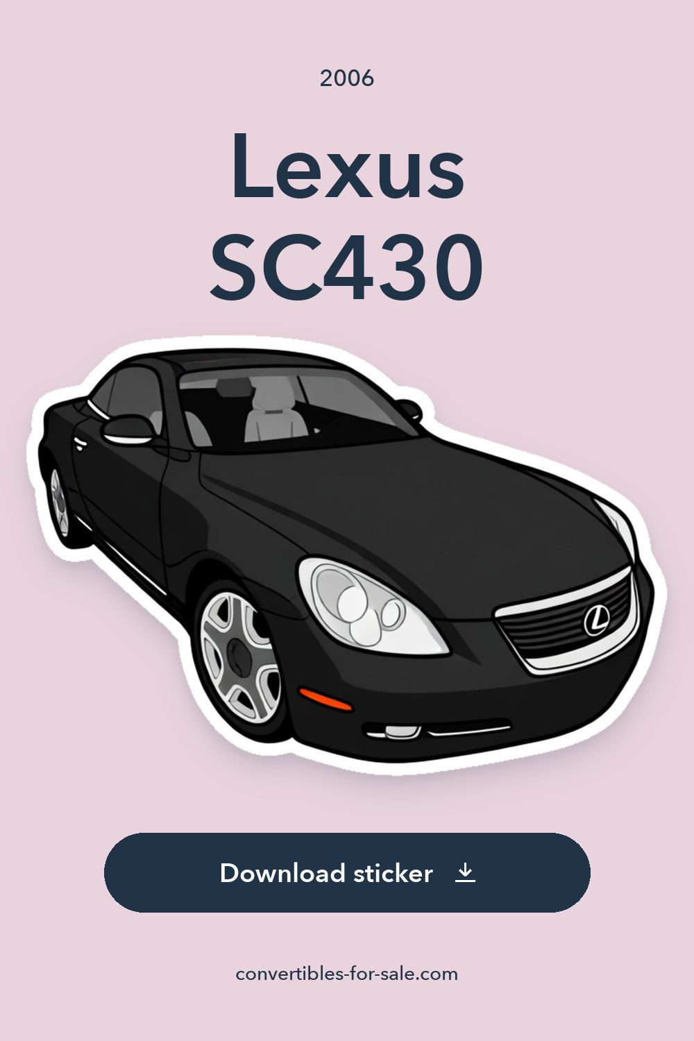 2006 Lexus SC430 sticker preview
