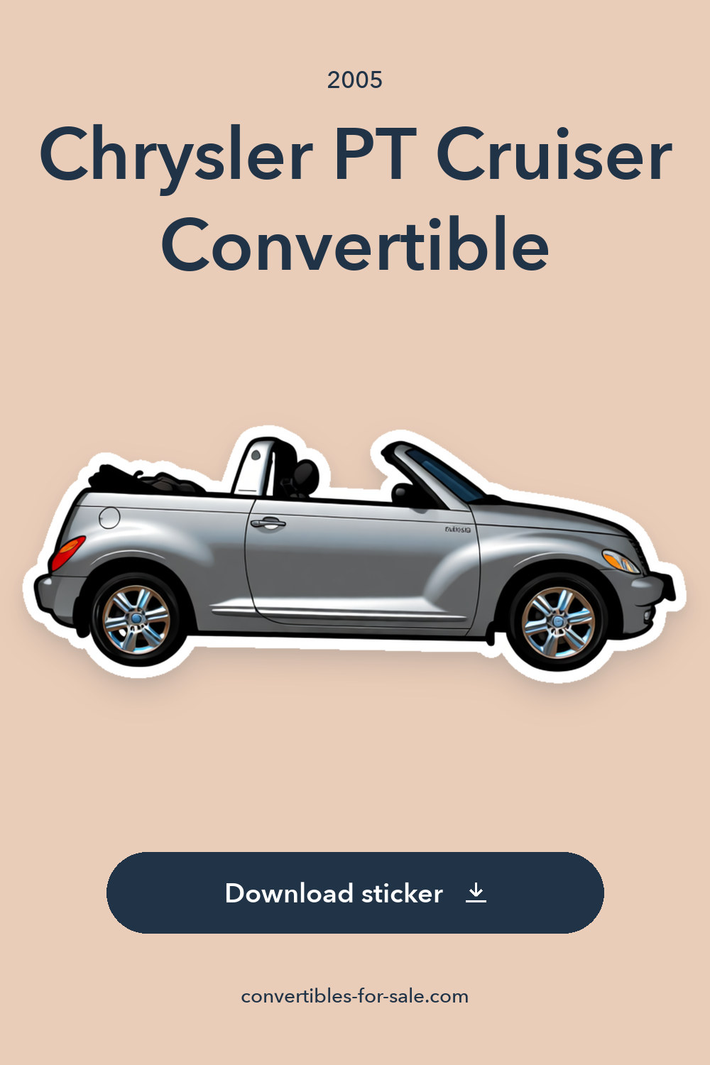 2005 Chrysler PT Cruiser Convertible sticker preview