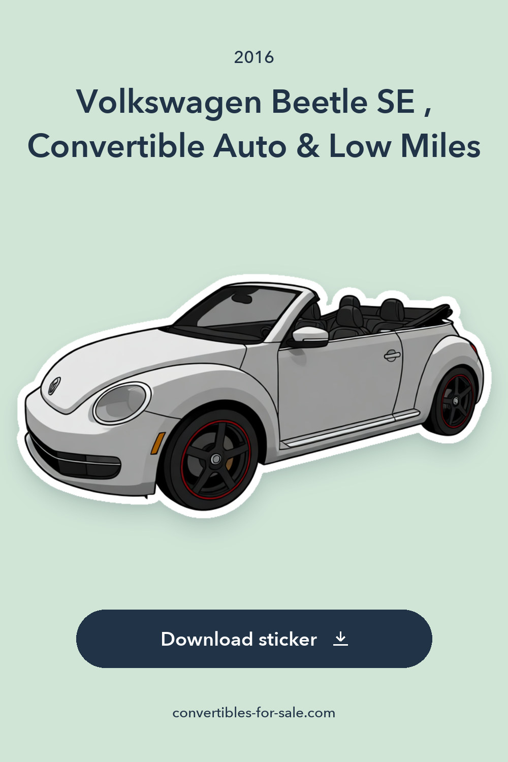 2016 Volkswagen Beetle SE , Convertible Auto & Low Miles sticker preview